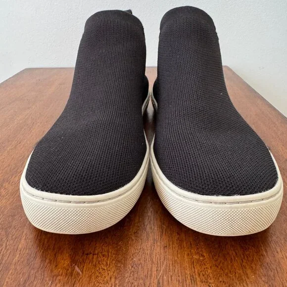 Rothy's The Chelsea Sneaker Boot Black Knit High Ankle - Picture 8 of 14